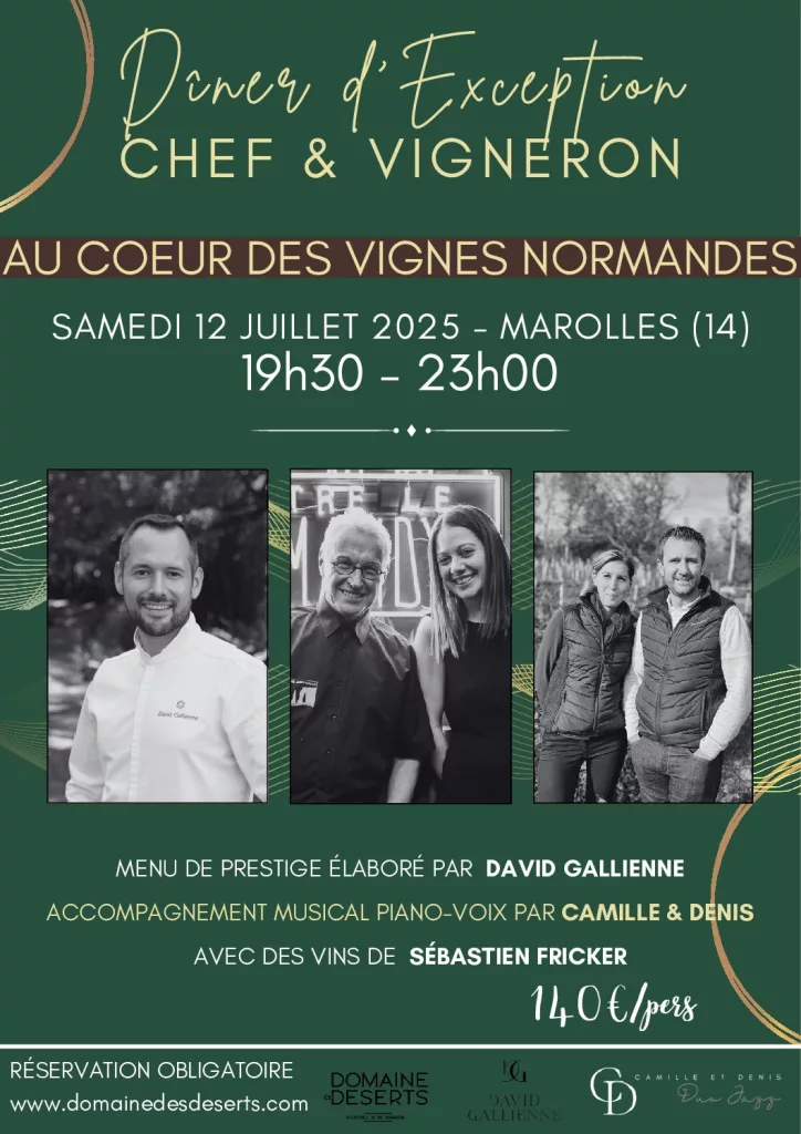 12 Juillet : Dîner chef & vigneron